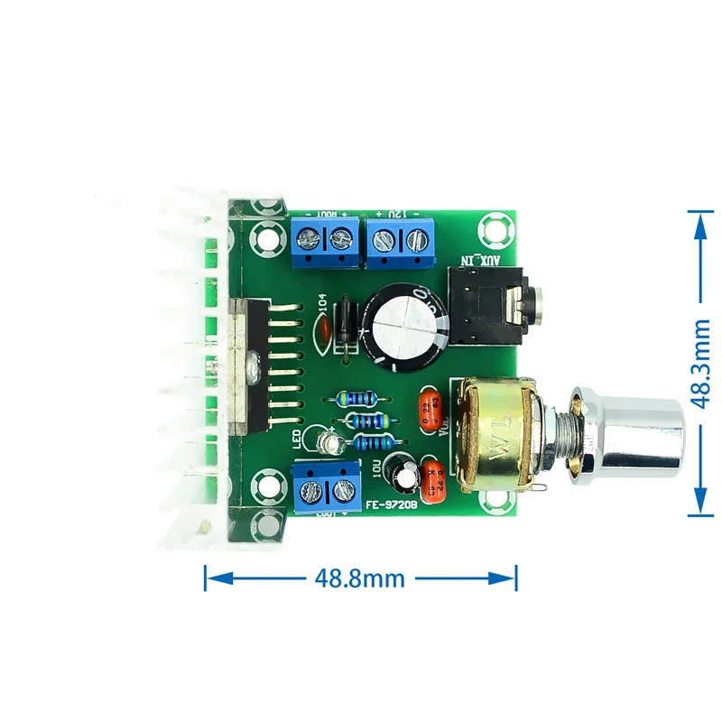 TDA7297 Плата усилителя мощности через двухканальный сигнал без шума 12V
