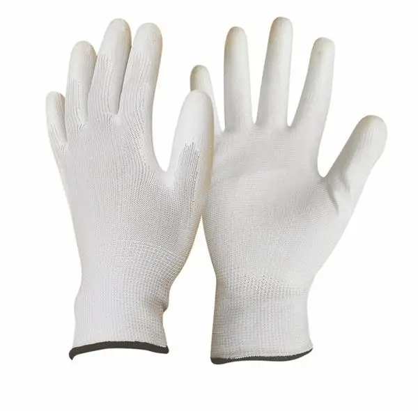 Cheapest Economic 13G Nylon PU Palm Coated Work Gloves En388