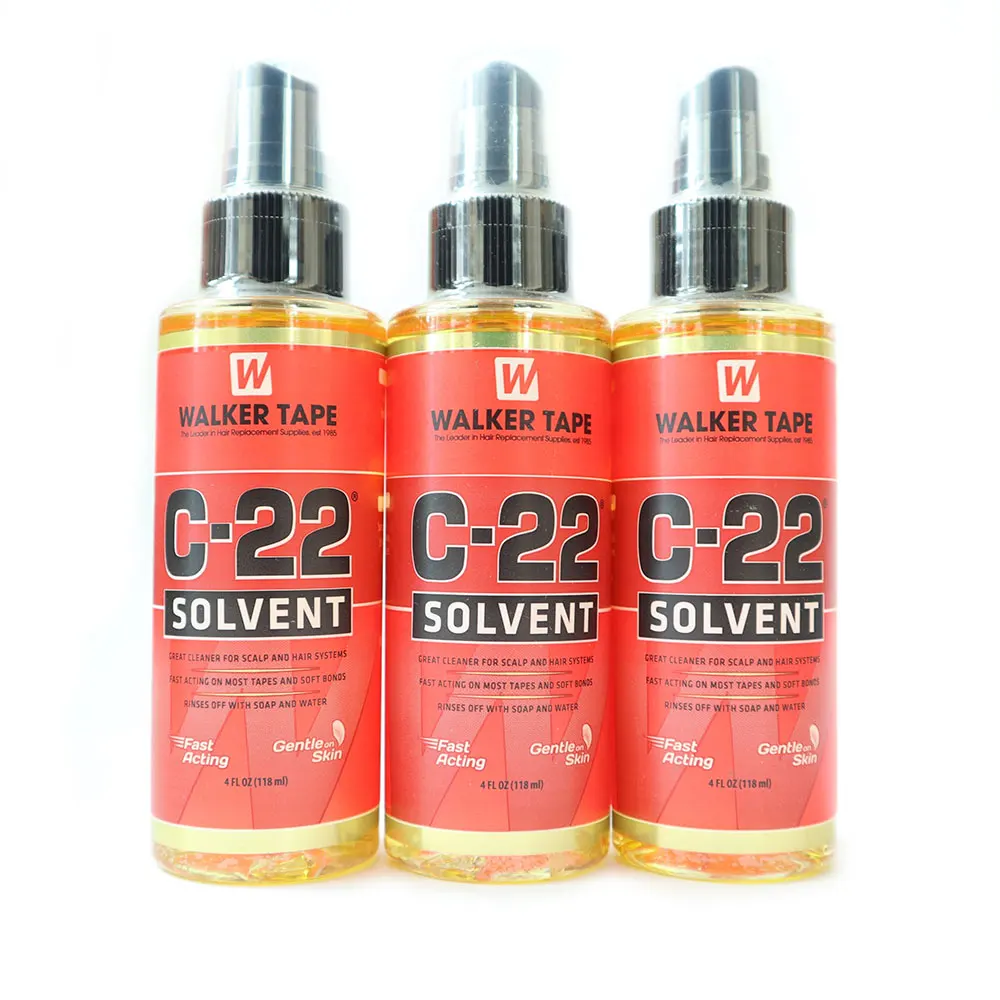 Custom Logo Tape Remover Spray Hair Extension Lace Front Wig Glue Walker Tape C22 Adhesive Glue Solvent Remover