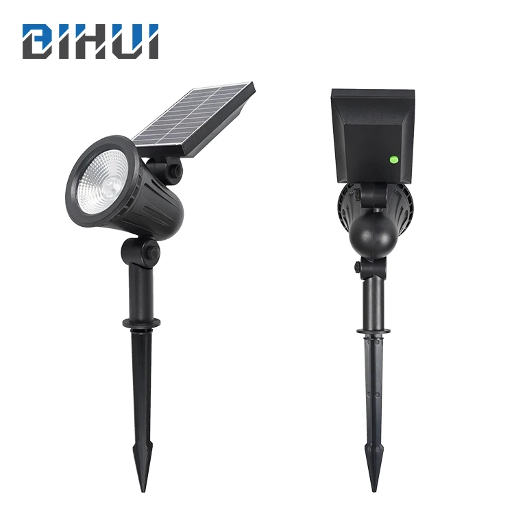 
New Design Spot Sales Abs 1w 4w 7w Ip65 Waterproof Solar Garden Led Spike Lights 