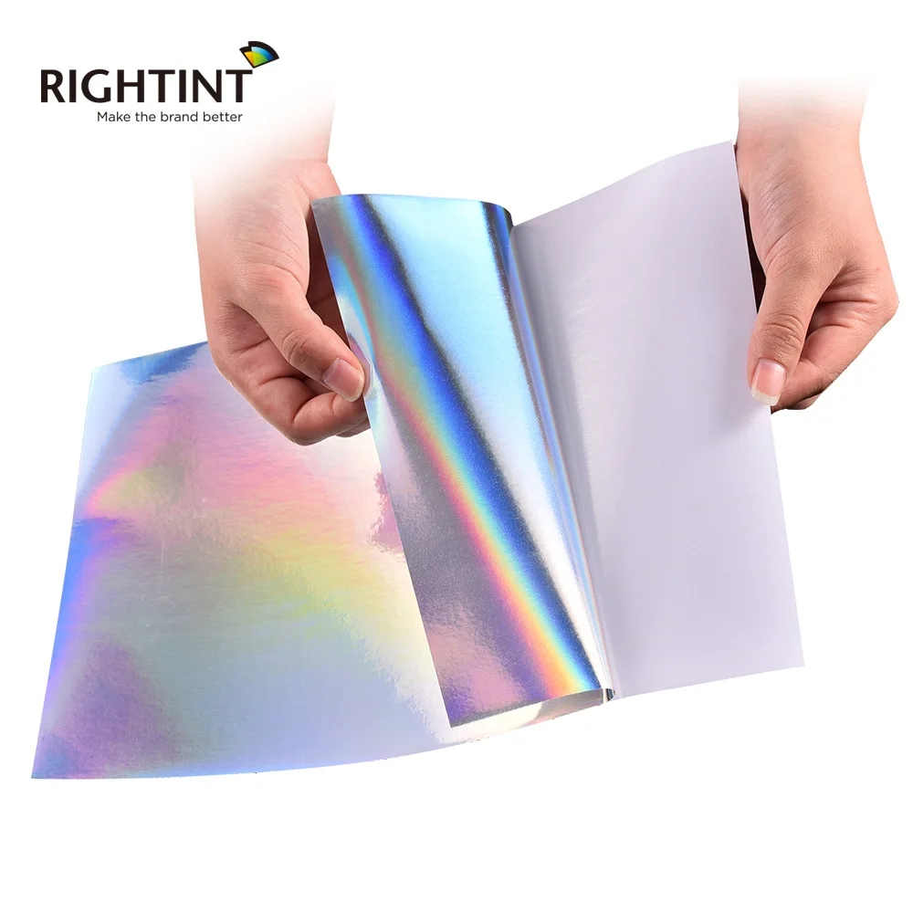 Premium Self Adhesive Holographic sticker paper A4 Size Free Decoration or Printing in Sheet