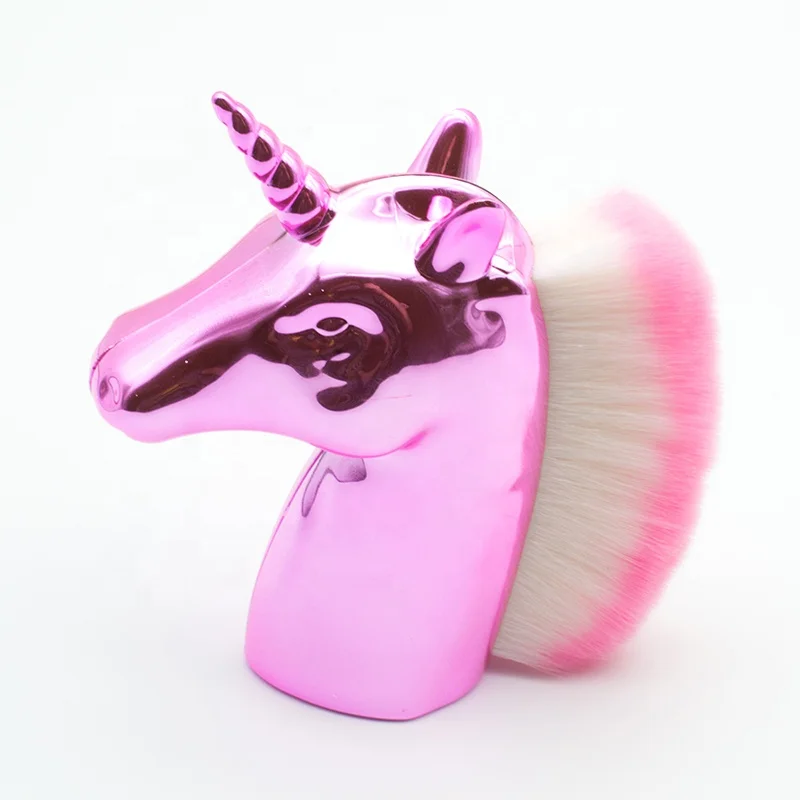 wholesale unicorns Nail Dust Brushes Color synthetic hair Cosmetic brush nail art beauty tools kits gift