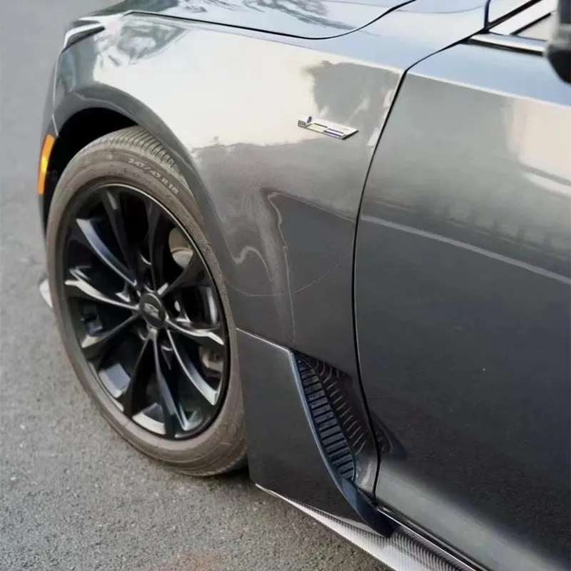 Car Fenders For Cadillac CT5 2020-2023 Car Side Spoiler A Pair Upgrade Black Wing Style Auto Parts Body Accessories