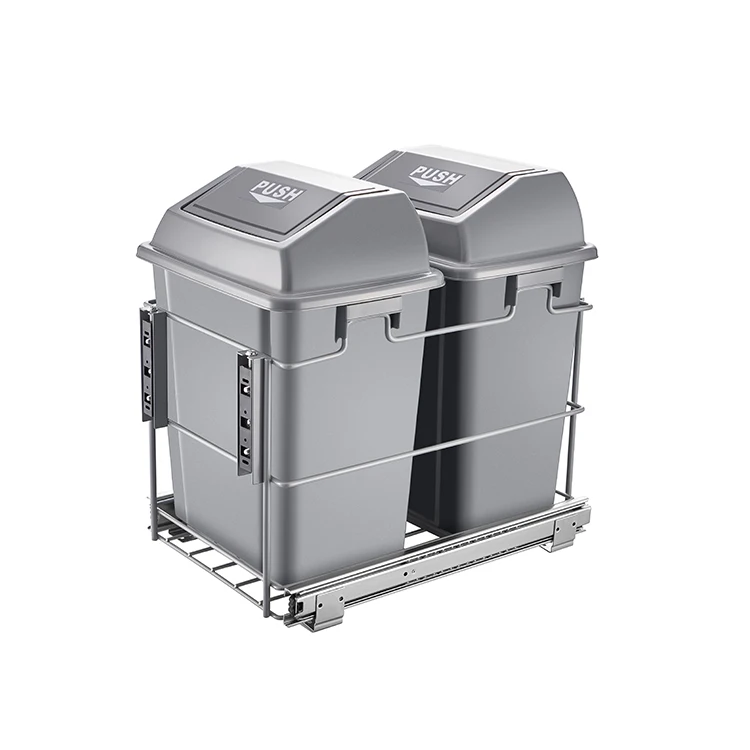 wholesale Kitchen 20L pull-out Double bucket trash can