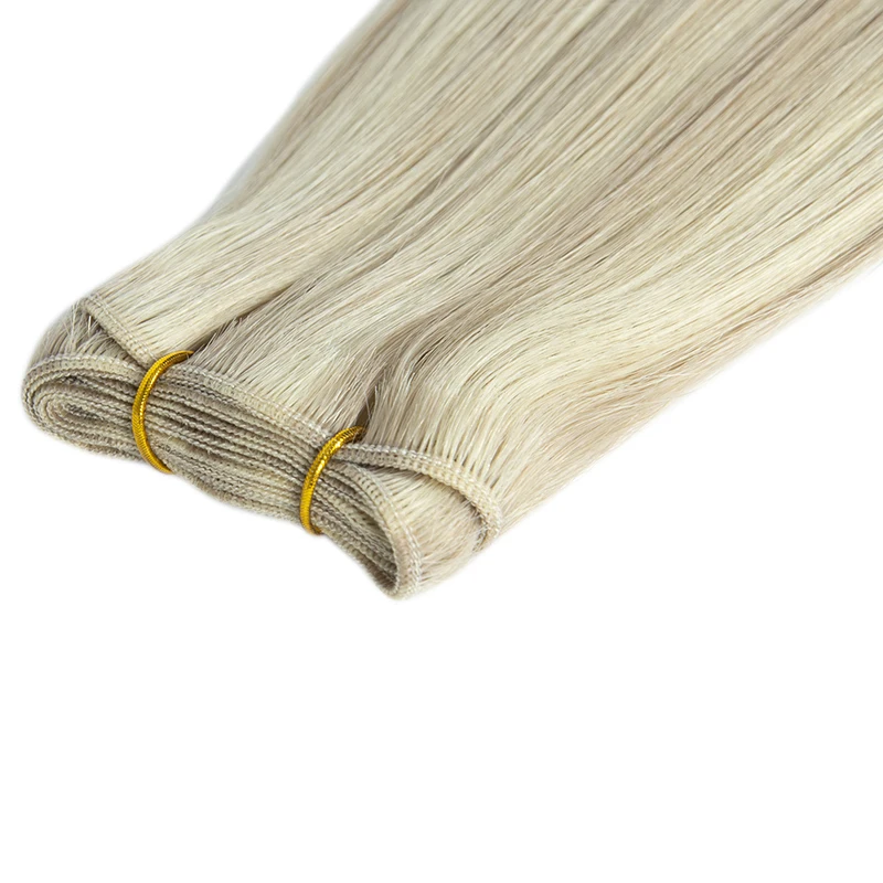 wholesale Thick End Double Drawn 100% Human Hair Cuticle Intact Russian Machine Hair Weft Extensions