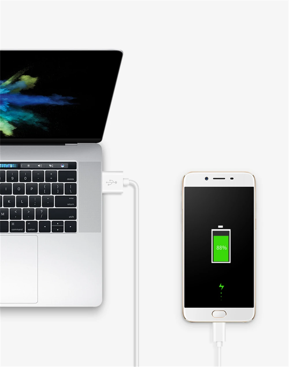 wholesale high quality super flexible colored charging data mini type C micro usb cable Iphone V8 Samsung USB Cable