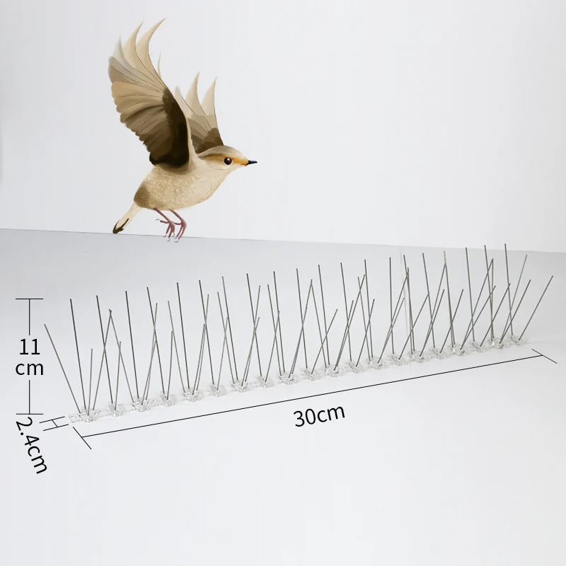 The Bird Control Spikes No Killing Anti Bird Stainless Steel Bird Repellent Spikes Durable Pigeon Repellent spikes