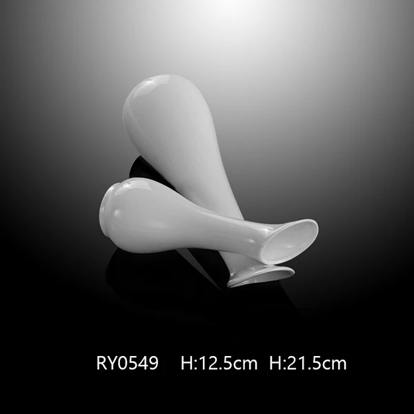 Promotion Vase White Porcelain Morning Glory Vase Tall 15Cm White Porcelain Vase