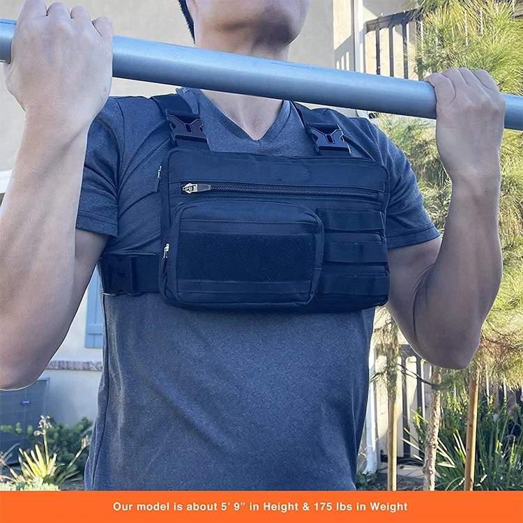 High Quality 500D Cordura EDC Rig Pouch Tactical Molle Admin Pouch Sports Utility Chest Pack