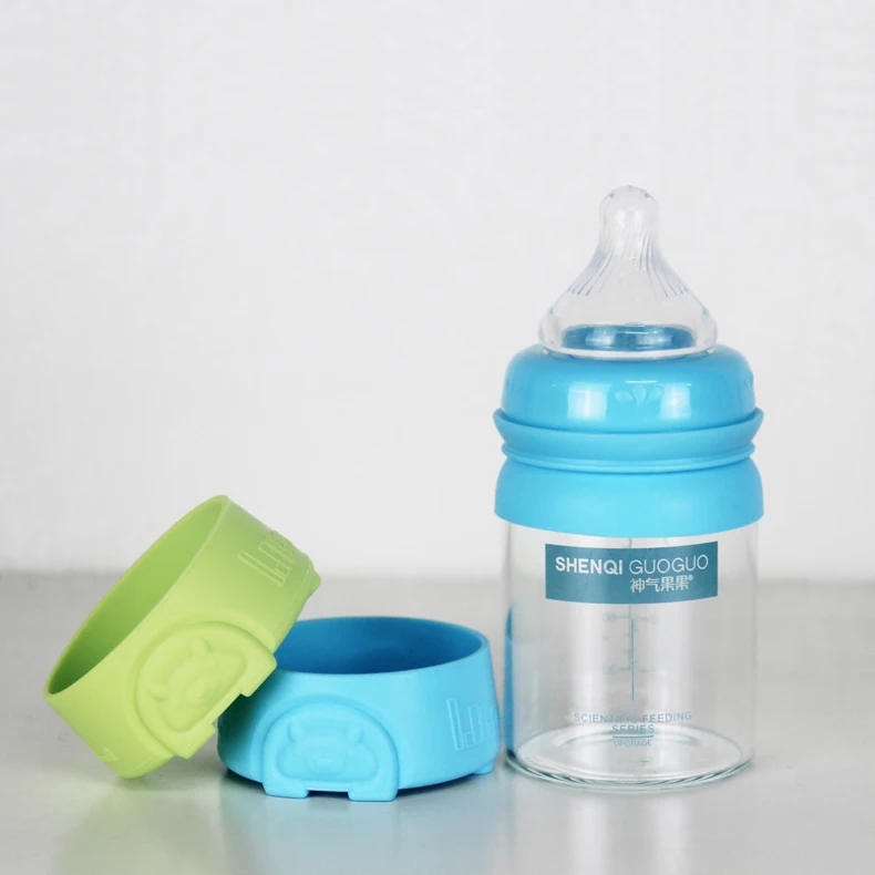 120ML Eco Friendly Anti Colic Nursing Glass Baby Milk Bottle
