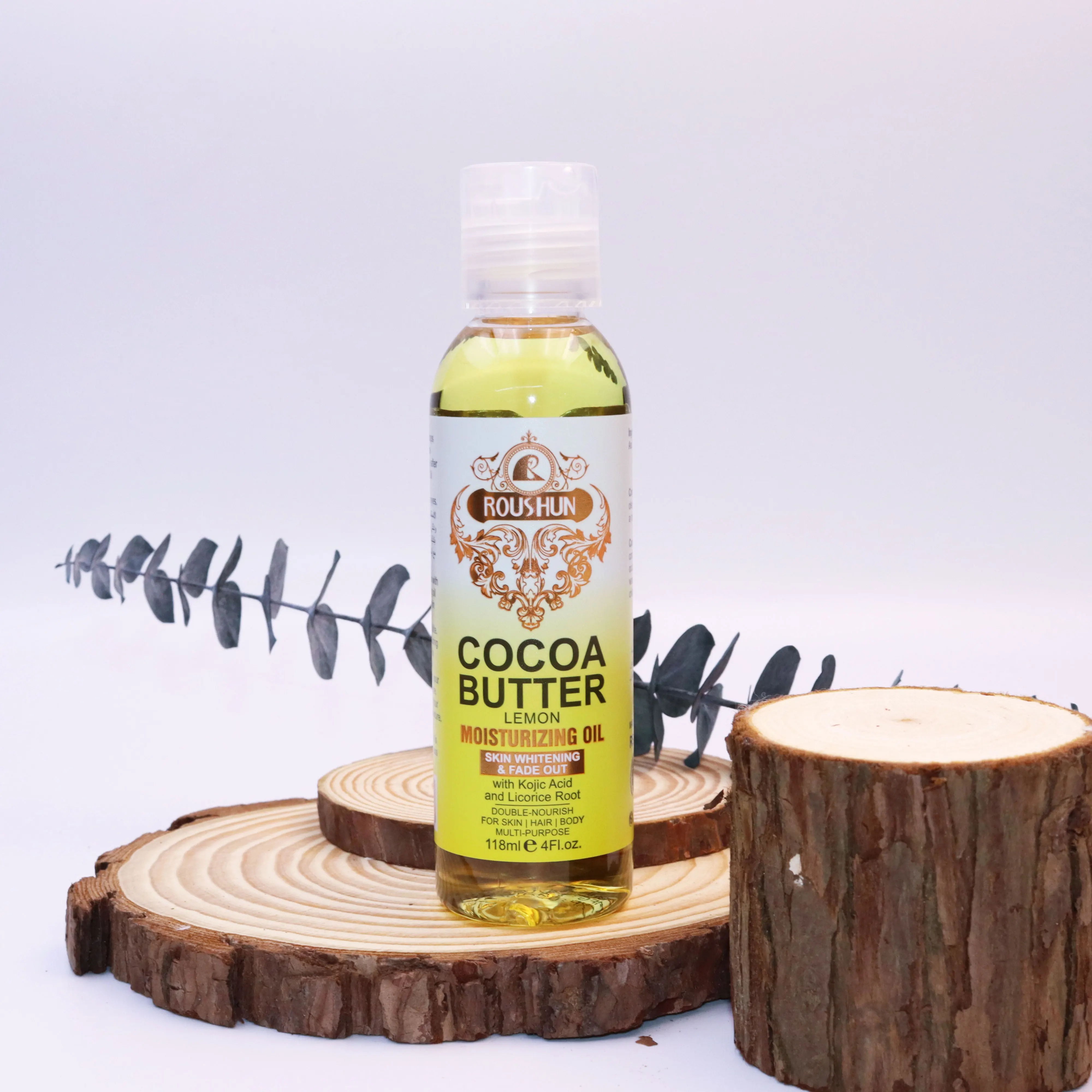ROUSHUN Cocoa Butter Moisturizing Whitening oil Body Essential Massage Oil for skin 100% pure oil