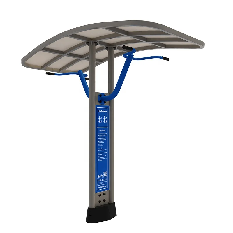 Park and street fitness exercise sport accessories Two seat Pull Chair With Roof  TUV verified