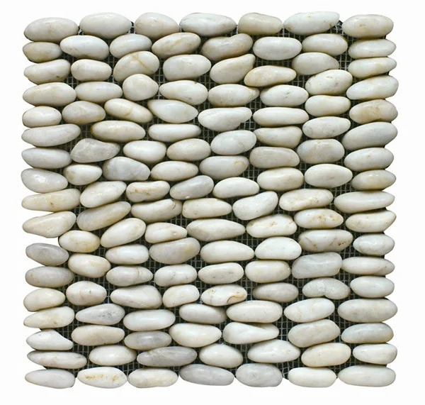 China mix color mesh paving pebble stone mosaic tiles