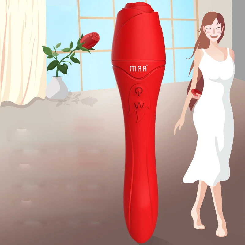 Hot selling Heating Thrusting Mini Tulip Head Women Dildo Vibrator 7 Inch Dildos For Women