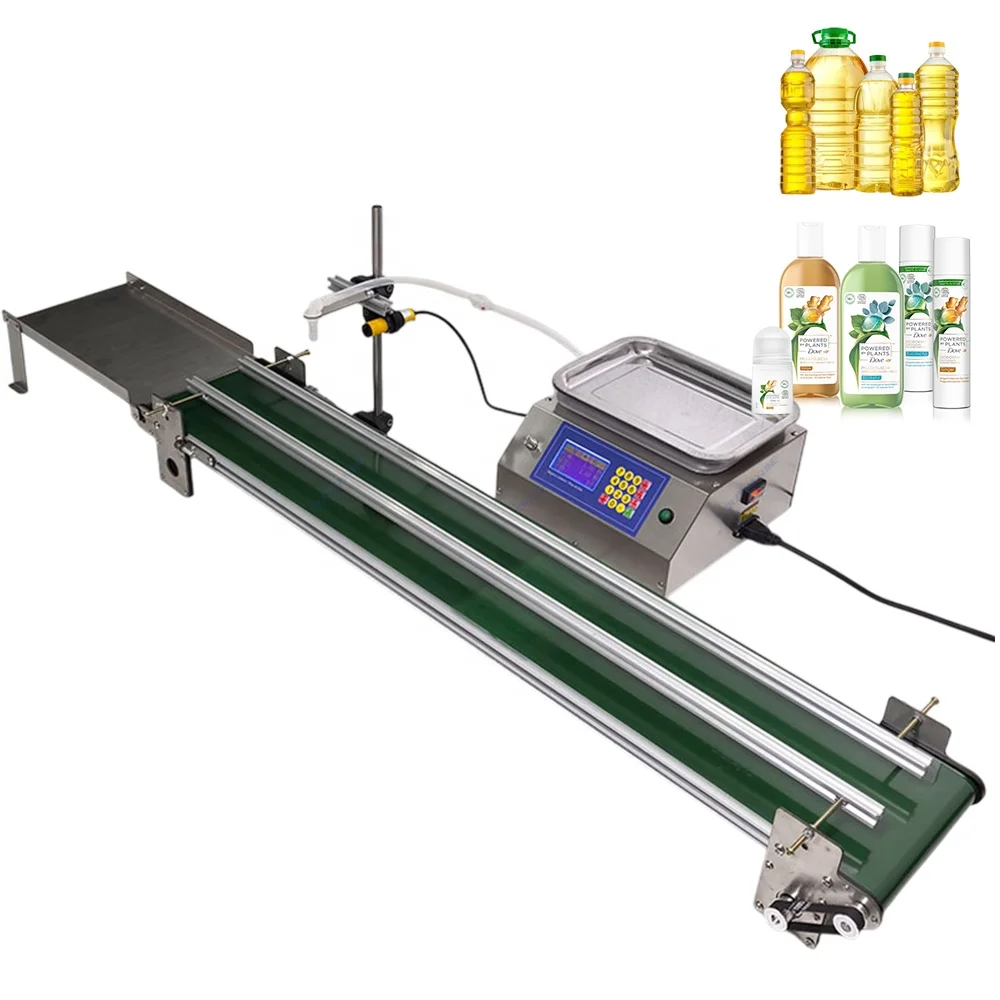 Food Grade Four Head Filling Machine/Digital Control Electric Conveyor Belt Liquid Filler/Hot Sale Bottle Pack Seal Equipment