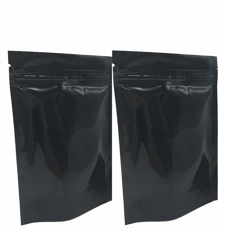 
Childproof Standup Pouch Food Storage Paper Box Plastic Aluminium Zipper Smell Proof Silver Mylar Bags 