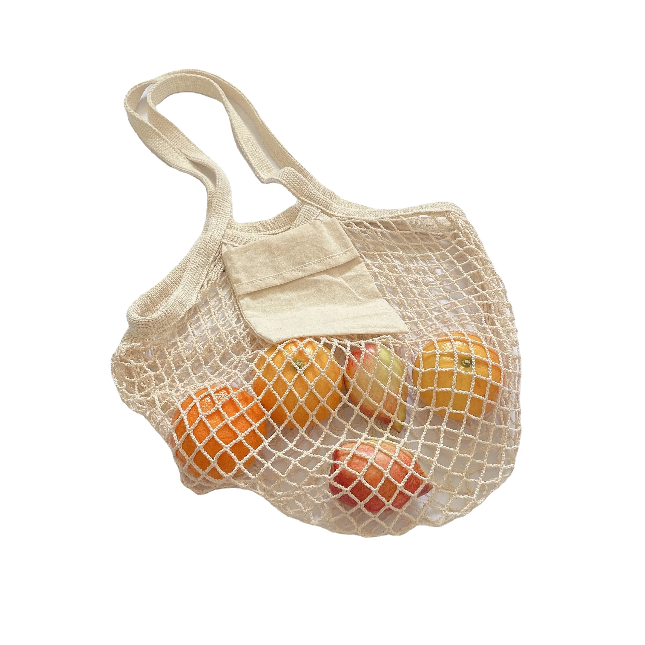 Reusable Organic Cotton Tote Mesh Food Shopping String Net Bag