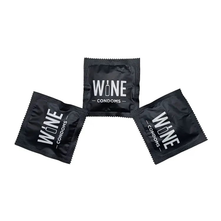 Customized Logo and Color  Easy Take Wine Condom Wine sleeve Beverage Wine Stopper Bottle Stopper Condom