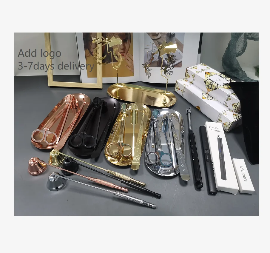 Высокое качество нержавеющей стали персонализированным логотипом 4 шт набор «сделай сам» для лампы в форме свечи набор инструментов