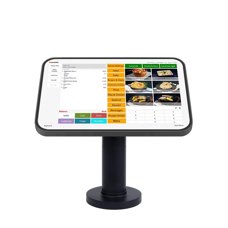 Touch screen VESA mount POS stand angle adjustable tablet POS display stand for retail business