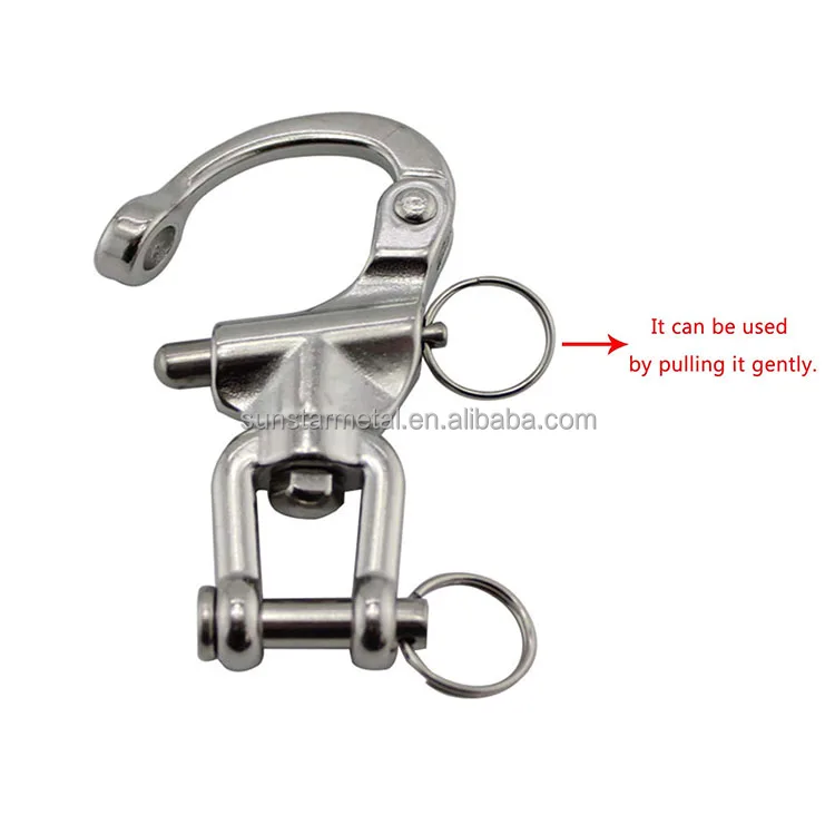 76mm quick release buckle Stainless steel marine grade swivel snap shackles
