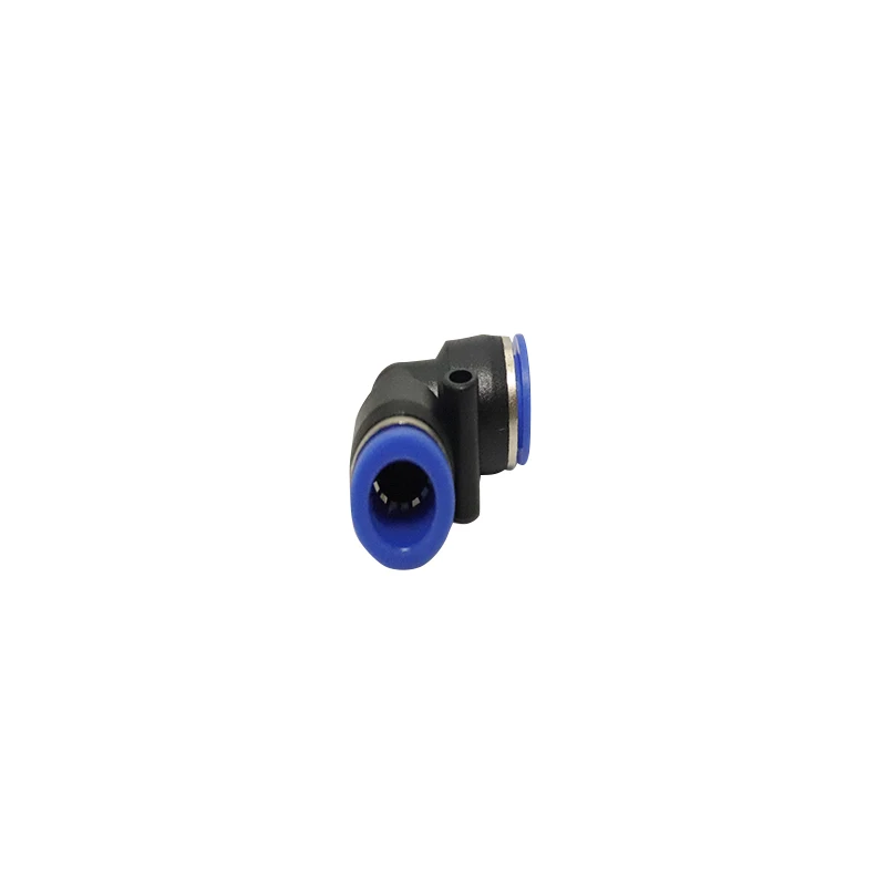Enhanced Length Quick Connect Air Pneumatic Fittings Plastic, 90 Degree Elbow Male Type PLL Series