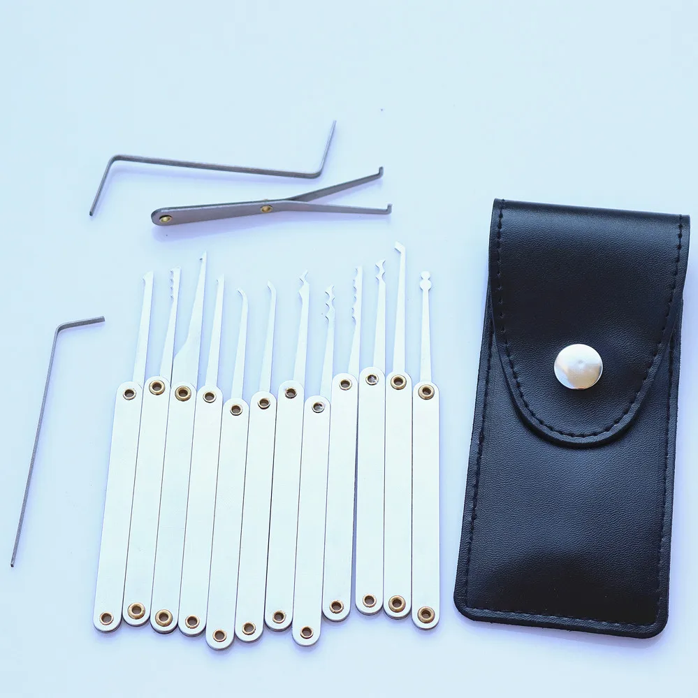 Quick single hook 15 piece locksmith tools word lock core open maintenance lock core household door locksmith tools