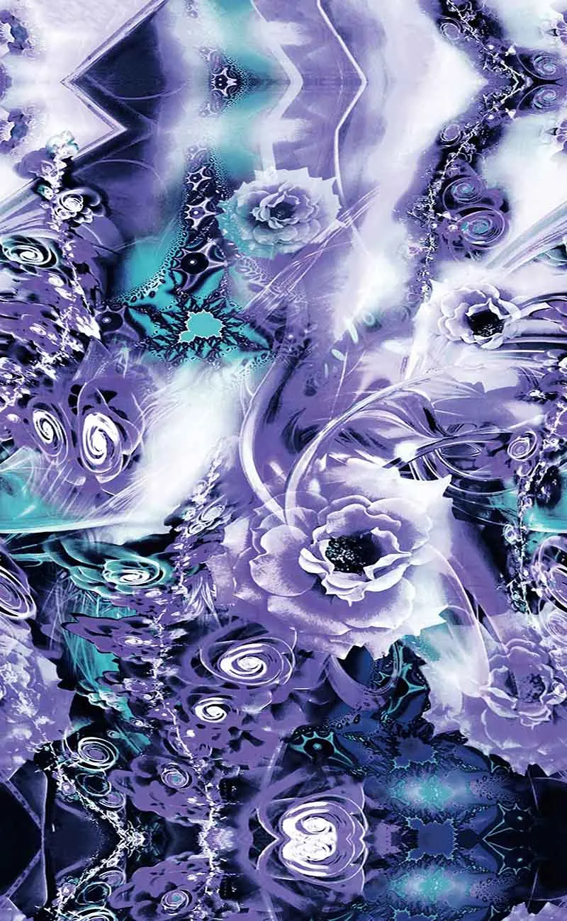 White Chiffon Fabric Wholesale Digital Print Big Flower 100 Polyester Floral Jacquard Chiffon Fabric Printed For Dress