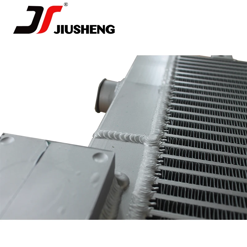 Hydraulic oil cooler for excavator oil cooler assembly heat exchanger