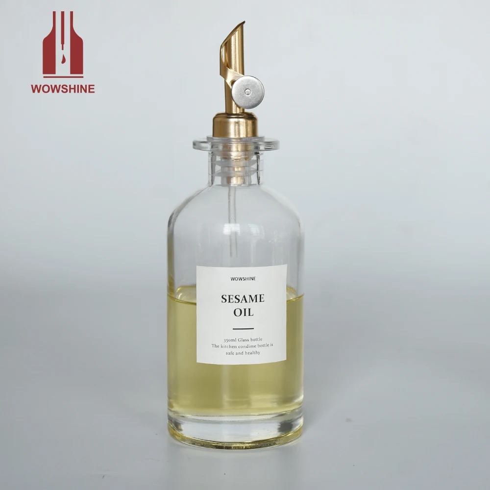 Wowshine Patent Item Weighted Aluminum Pourers Auto Flip Olive Oil Dispenser Spout Balsamic Vinegar Pour Spouts