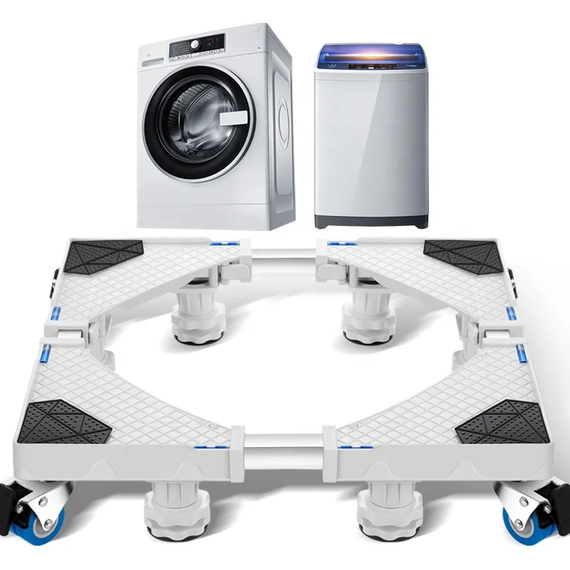 Washing Machine Stand Movable Adjustable Washing Machine Base with Wheels