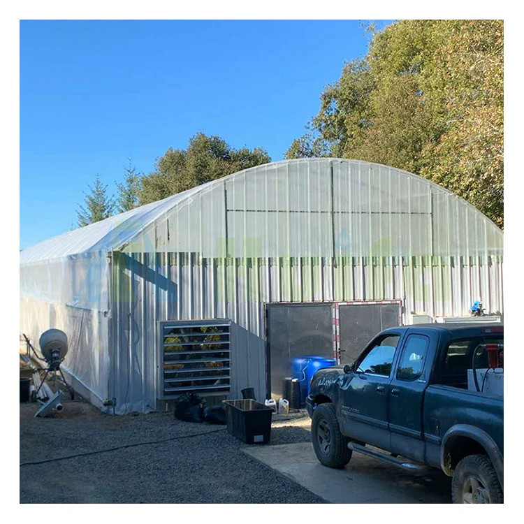 Hydroponic Hemp Growing System Blackout Light Deprivation Greenhouse Automated Light Dep Greenhouse