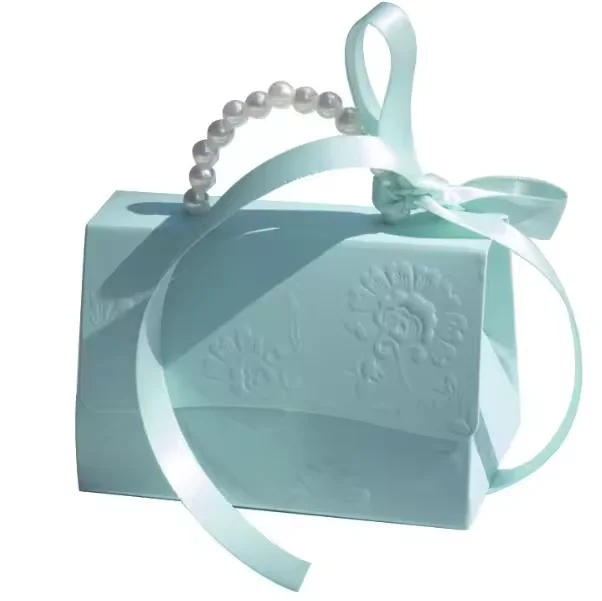 Hot Sale Candy Gift Paper Box With Pearl Handle