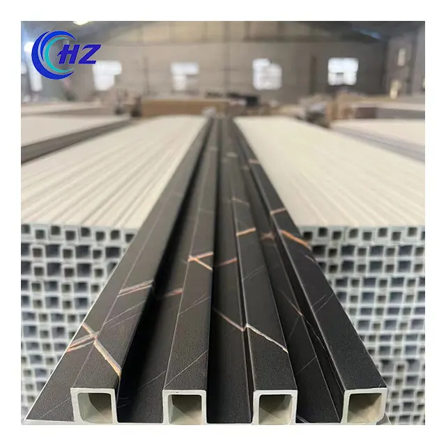 hot factory price custom interior decorative strip wood plastic composite cladding wood alternative WPC wall panel