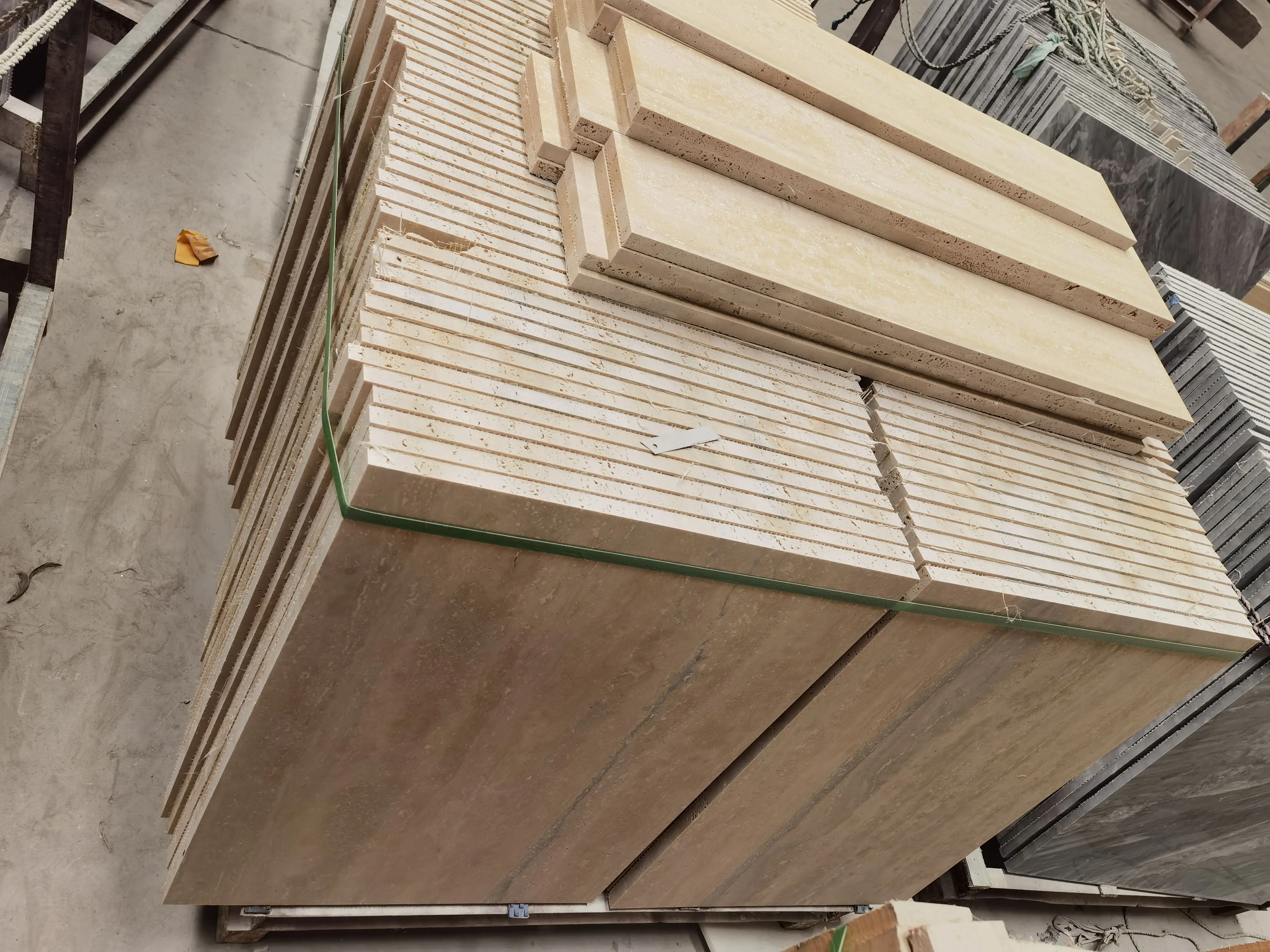 Italy Silver Travertine Marble Travertino Romano Ocean Silver Grey Travertine Honed Polished Filled Unfilled Big Slabs