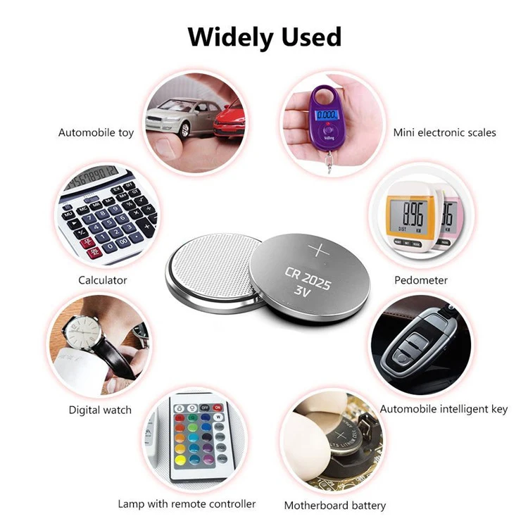 All Kinds Of Coin CR Cells 1025 Lithium Battery CR1025 3032 2477