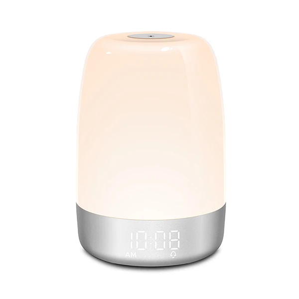 Sunrise Wake up Alarm Clock Nightlight with usb charging Analog Alarm Clock LED Bedside Lamp for Children