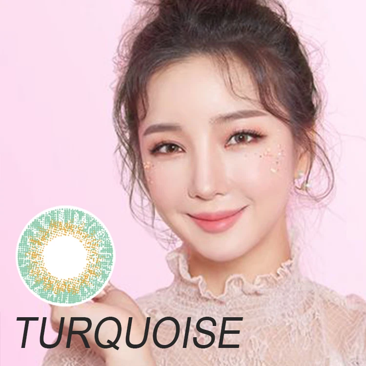 2021The most hot selling 12 colors 2T true sapphire fashionable contact lenses