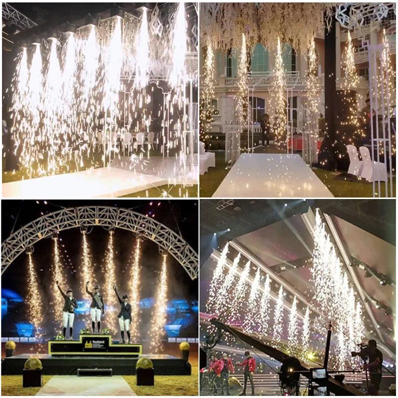 Liuyang Supplier 800W Waterfall Remote Inverted Cold Spark Machine Flame Spark Machine hang upside down Stage Spark Fall Machine