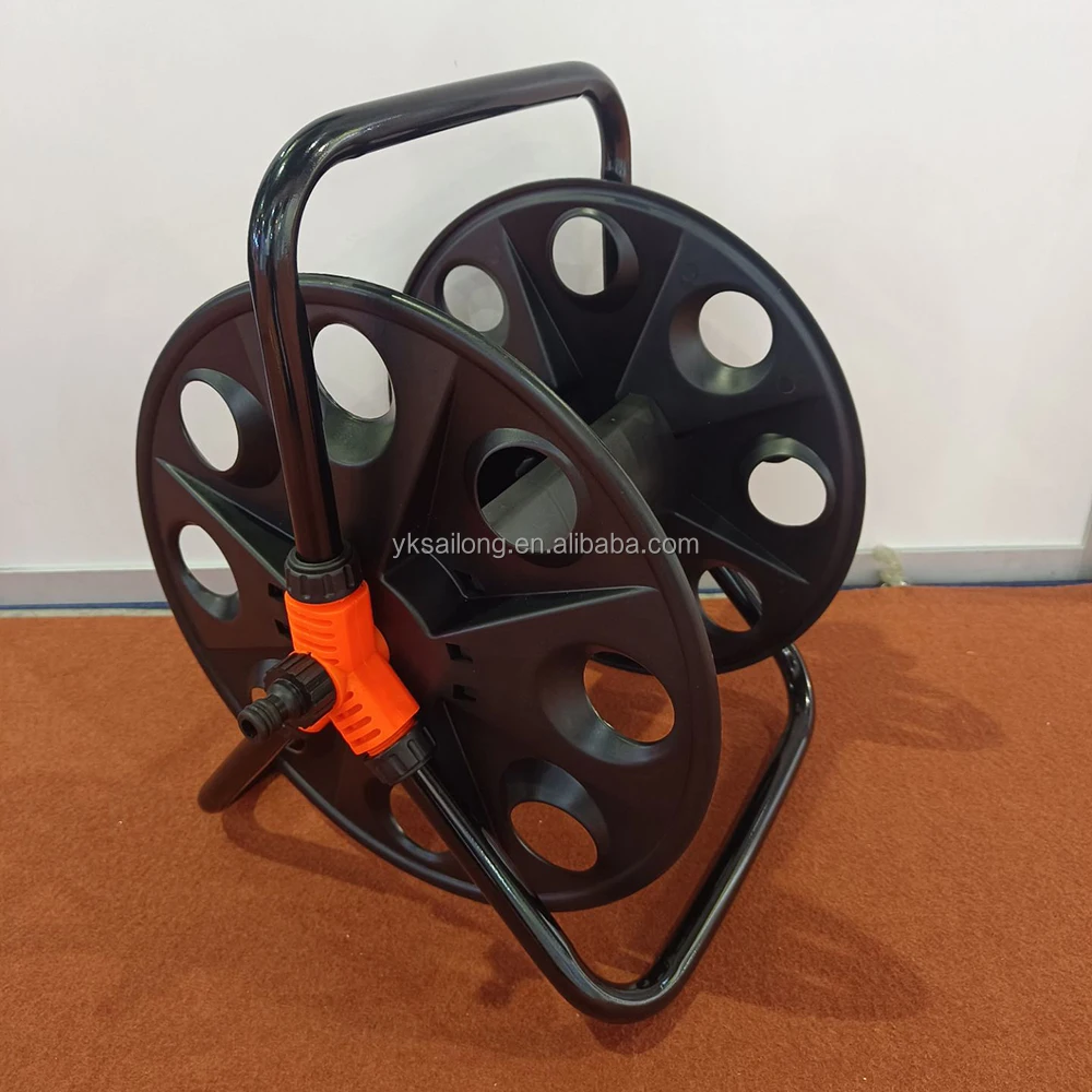 Iron Bracket 40m 50m 60m Hose Reel Trolley Cart Garden Hose storage Holder