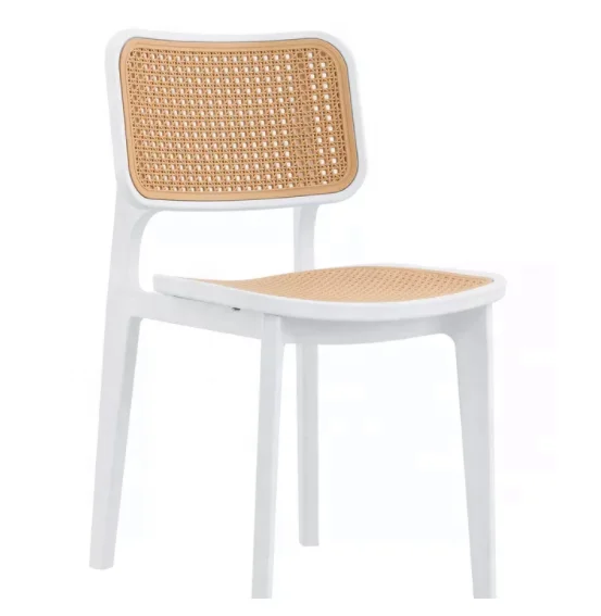 Modern Nordic Dining Chair Home Furniture All Pp Made Stackable Plastic Outdoor Garden Living Room Chair Mesh Restaurant