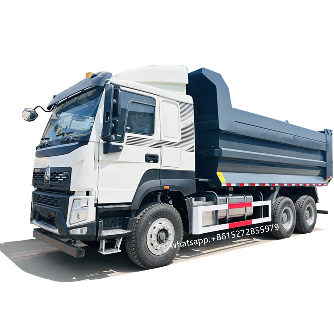 6x4 right hand drive Sinotruk tipper truck with 5.6m hydraulic rear tipping box 20 cubic meters