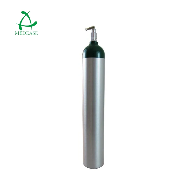 MEDEASE ME Model Psi2015 Iso7866 Standard Low Price 1l-40l Aluminum Medical Gas Medical Oxygen Tank Oxygen Cylinder For Hospital