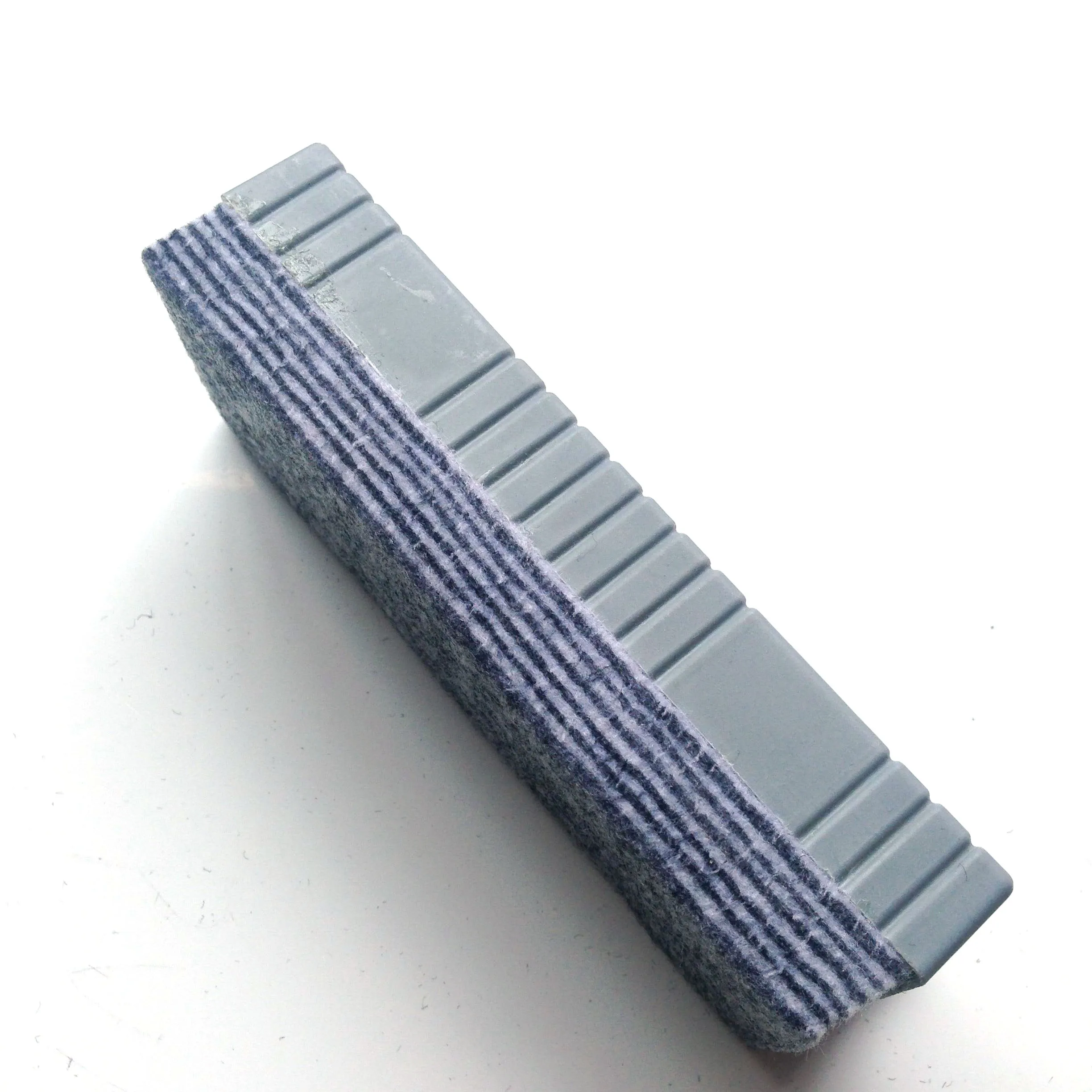 plastic high quality  thick and peelable felt chalk board eraser without magnet for school  and office stationery