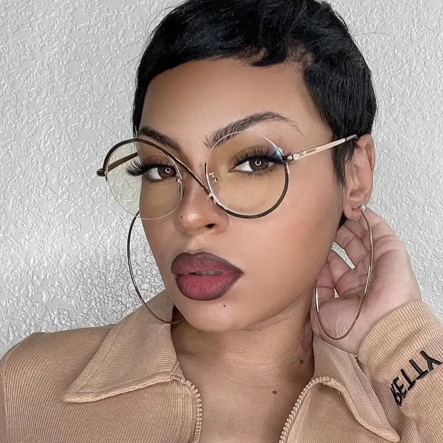 Women Eyeglasses Frame Optical Full Rim Eyewear Blue light Blocking Glasses Female Round Spectacles Woman Frame