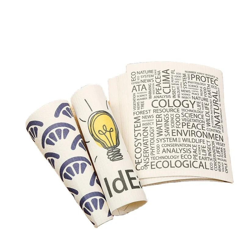 MZL German Wood Pulp Cotton Dishcloths Absorbent Dishcloths Dish Towels Kitchen Cleaning Supplies