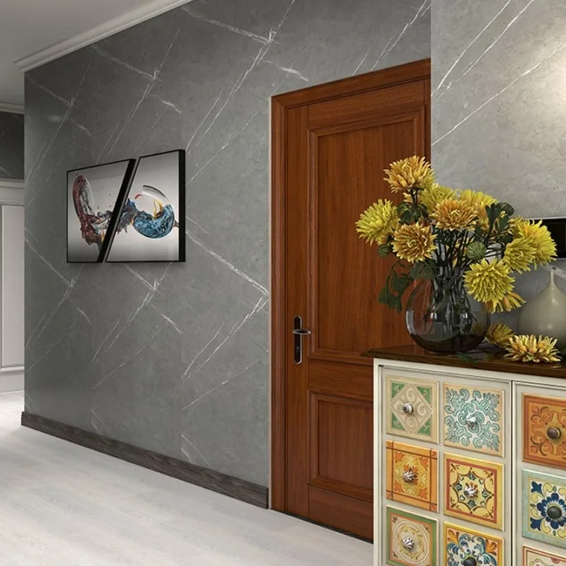 China Wholesale Indoor Decoration Wood Grain Composite SPC Wall Cladding Panel