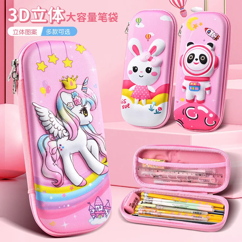 Pencil-case Elementary school Advanced sense  3D stereoscopic cartoon pencil-case Astronaut EVA High appearance Writing case