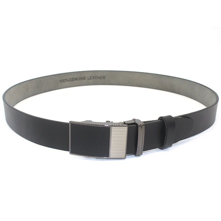  High Quality Metal Buckles Split Genuine Leather Waist Men Designer Western