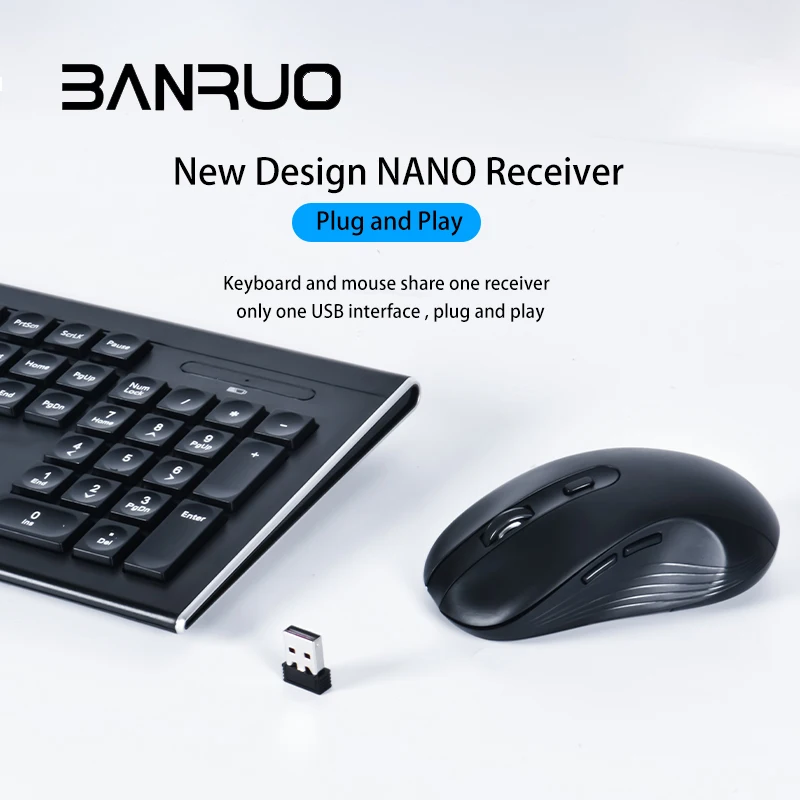 Hot Sales Universal Slim Chocolate Water Drop Keys Embedded With 12 Composite Multimedia Keyboard Ergonomic Keyboard Mouse Set